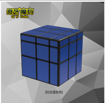 Зеркальный Кубик QiYi Mirror Cube 3x3 (Blue Stickers) QYJM03 фото
