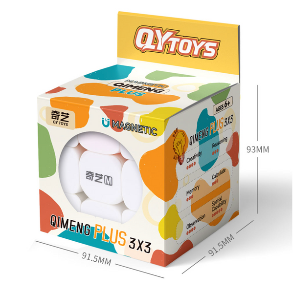 Великий магнітний кубик Рубіка QiYi QiMeng Plus M 9cm 3x3 QY3152 фото