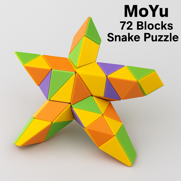 Змейка Рубика гигантская MoYu 72 Blocks Snake Puzzle MY9845 фото