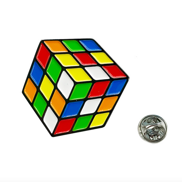 Емалевий пін-брошка Розібраний Кубик (Scrambled-cube) OT1016 фото