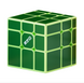 Магнитный Зеркальный Кубик QiYi Tiled Mirror Cube 3x3 (Green) QYCCJM06 фото 2